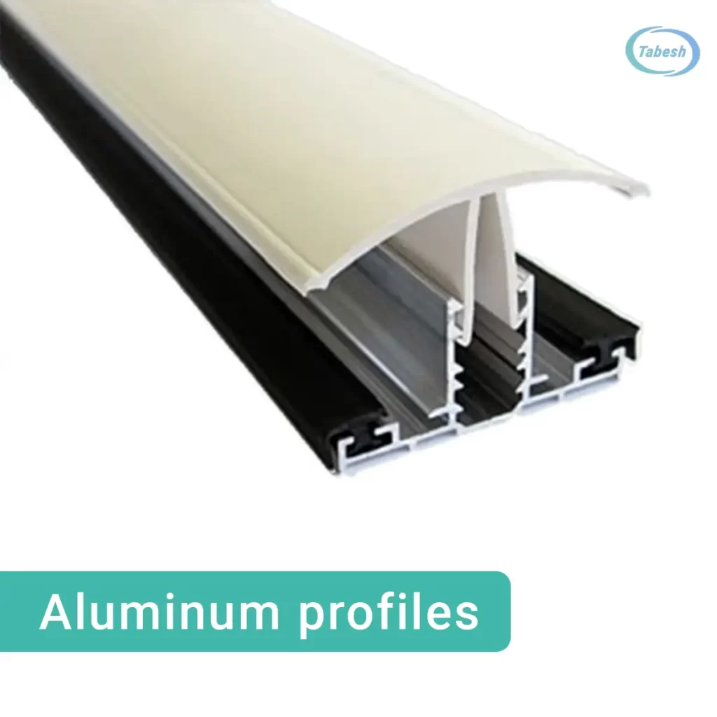 Polycarbonate and Aluminum profiles تابش شاپ