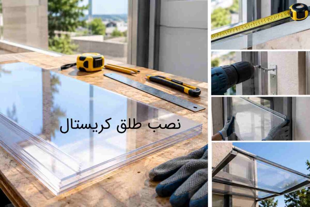 نصب طلق کریستال چه مراحلی دارد؟ نکات قبل، حین و بعد نصب